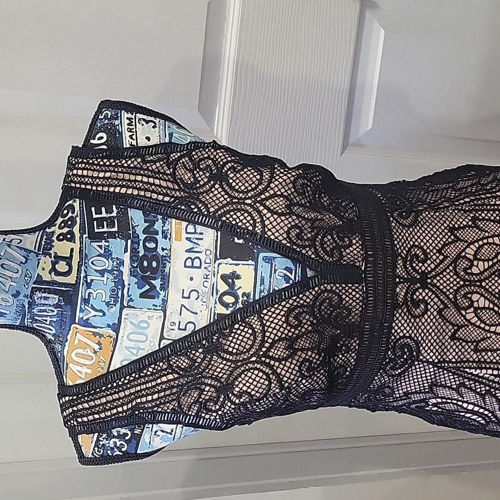 Black lace dress